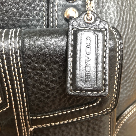 100% Authentic COACH F13963 HAMPTON Satchel Bag Purse - Picture 4 of 16